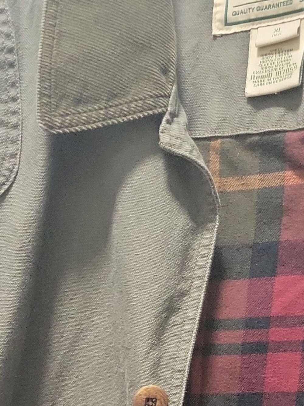 L.L Bean Green Xl Mens Work Coat - work,outdoors,chore,grampacore,cozy,winter - Picture 5 of 11